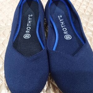 Rothy's Deep Blue Knit Flats